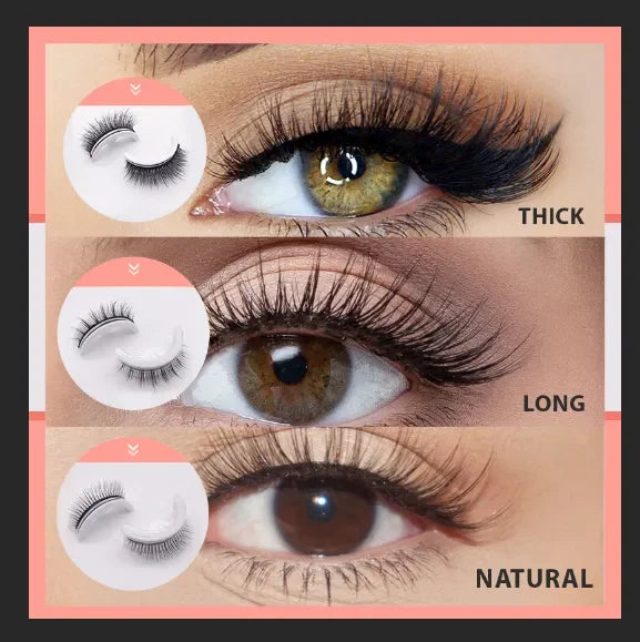 Self-Adhesive Reusable False Eyelashes