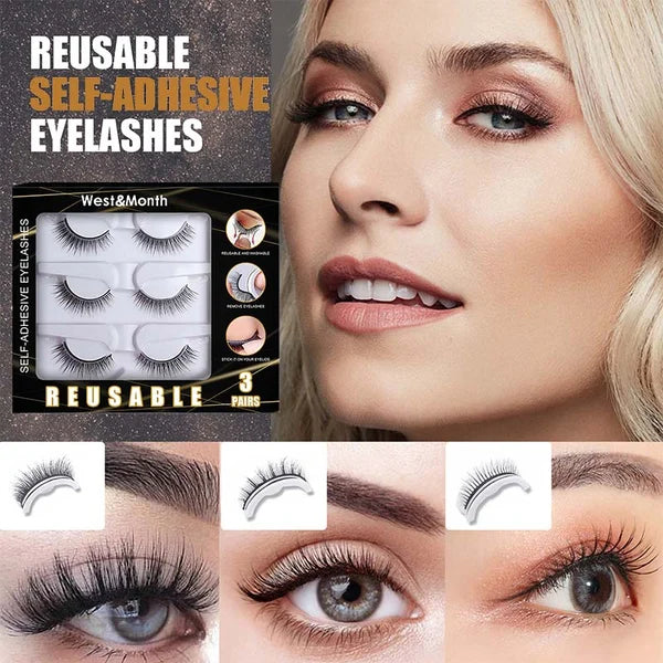 Self-Adhesive Reusable False Eyelashes