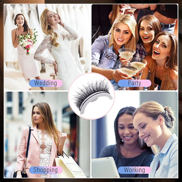 Self-Adhesive Reusable False Eyelashes
