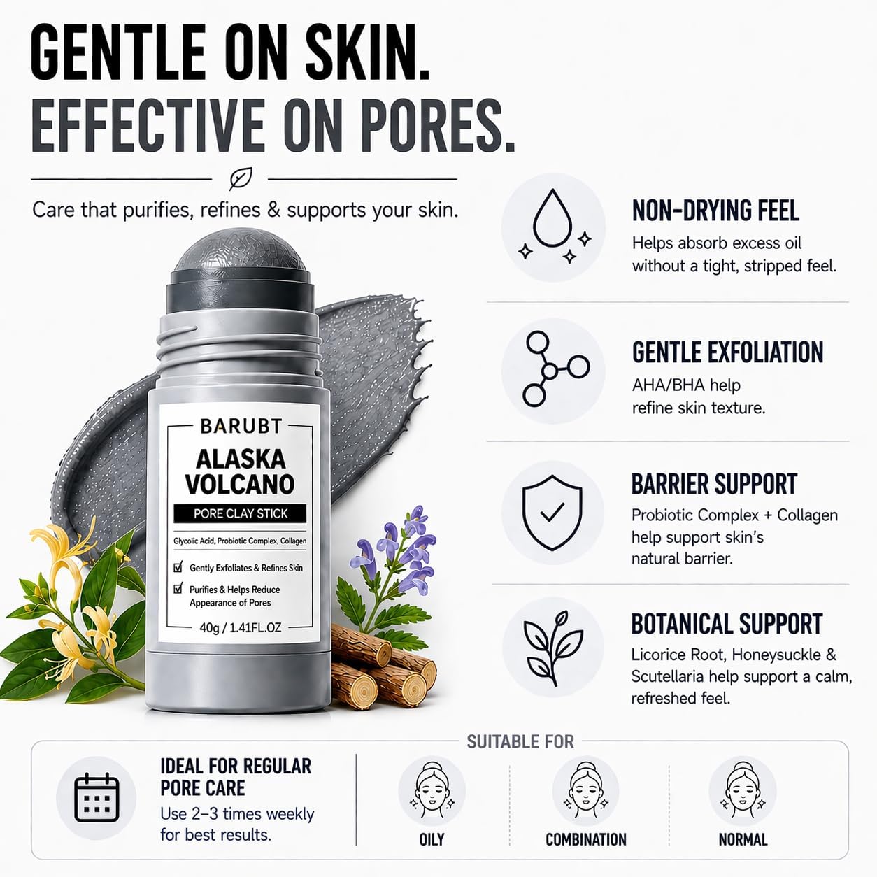 Volcano Pore Clay Stick