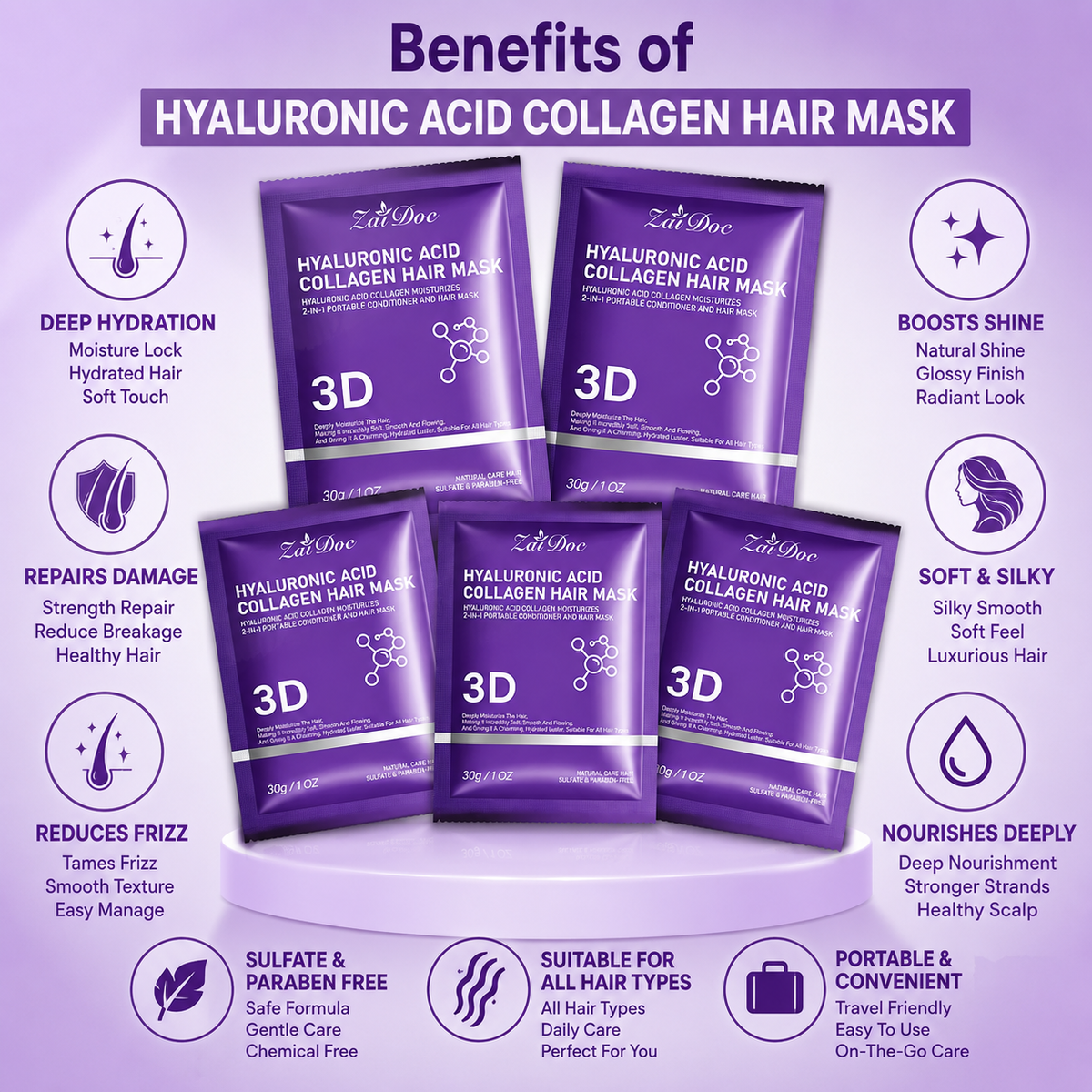 Hyaluronic Acid Collagen Hair Mask