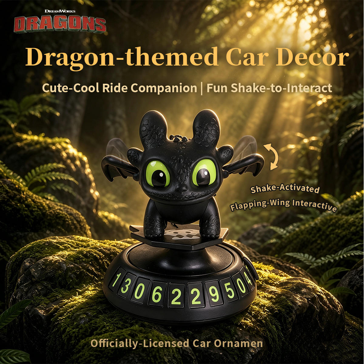 Night Fury Car Dashboard Companion