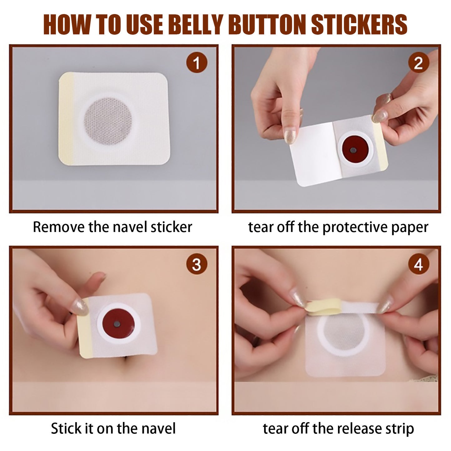 100% Natural Tummy Belly Button Slim Patch with Tightness