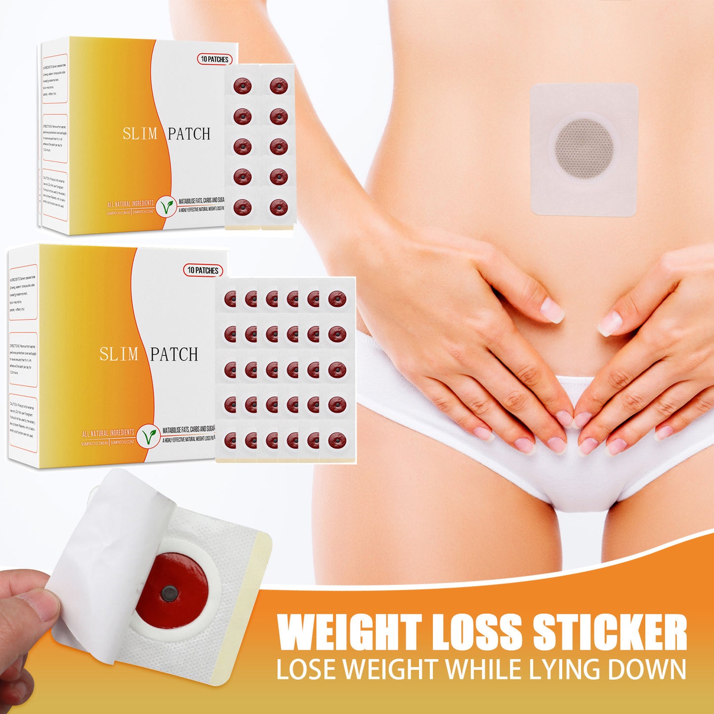 100% Natural Tummy Belly Button Slim Patch with Tightness