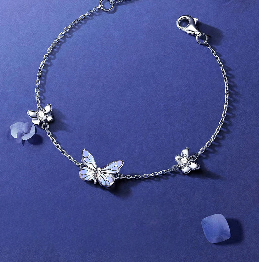 Dream Blue Butterfly Bracelet