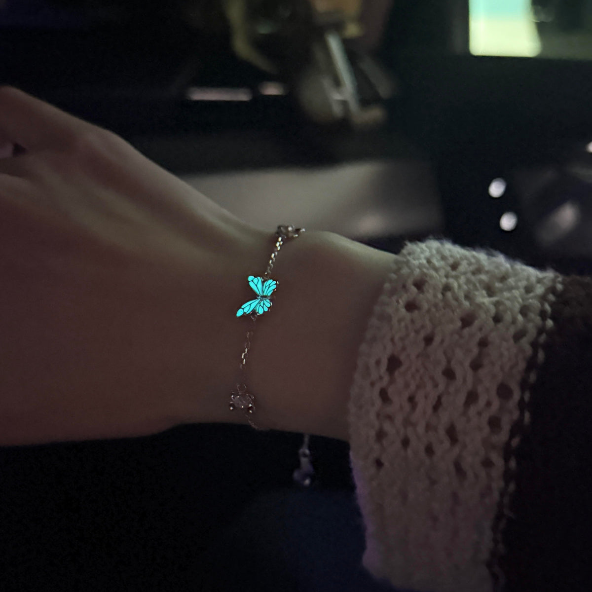 Dream Blue Butterfly Bracelet