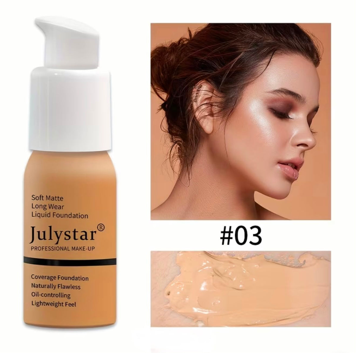 Julystar Soft Matte Finish Liquid foundation
