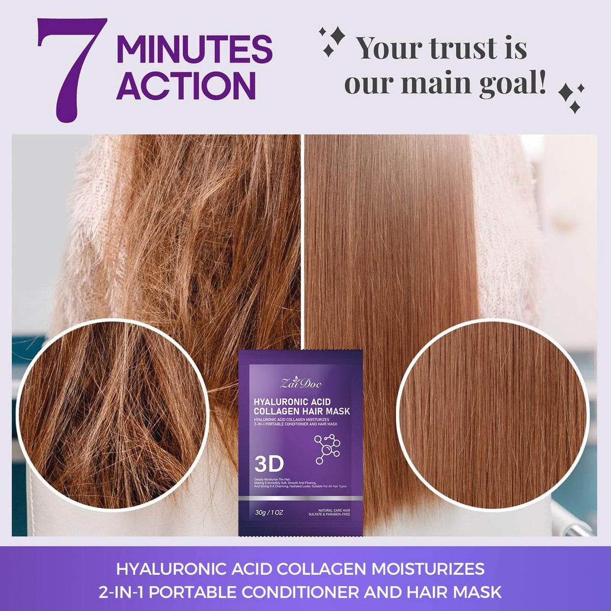 Hyaluronic Acid Collagen Hair Mask