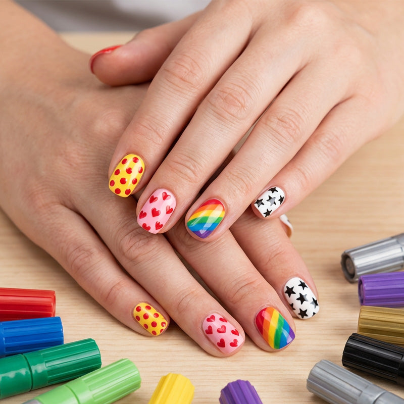 ✨Dual-Tip Nail Art Marker Pen Set
