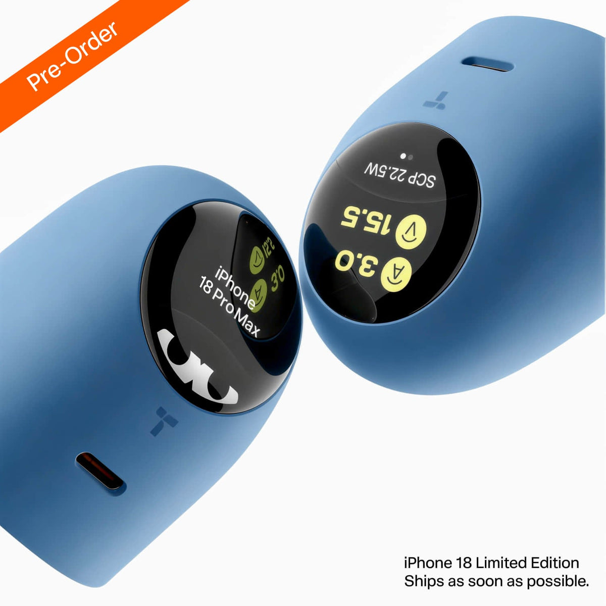 🔋 TORRAS FlashEye-Dot Smart Display Charger — 45W