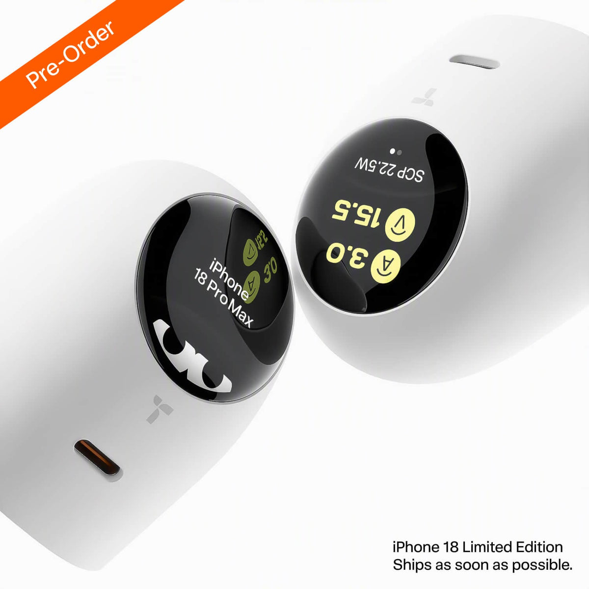 🔋 TORRAS FlashEye-Dot Smart Display Charger — 45W