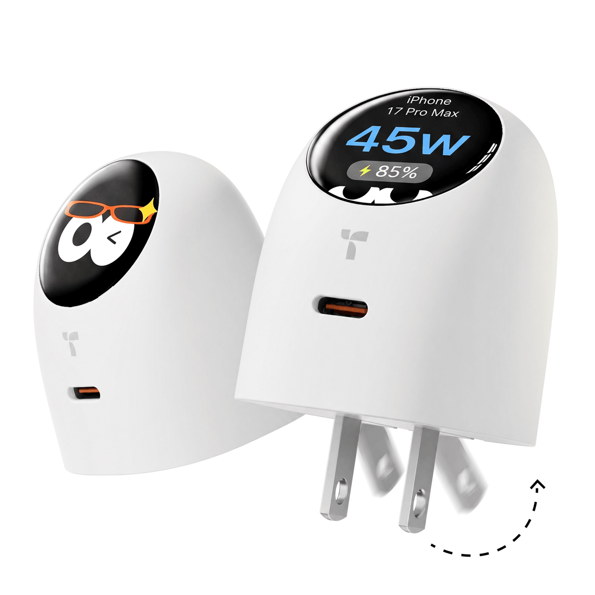 🔋 TORRAS FlashEye-Dot Smart Display Charger — 45W