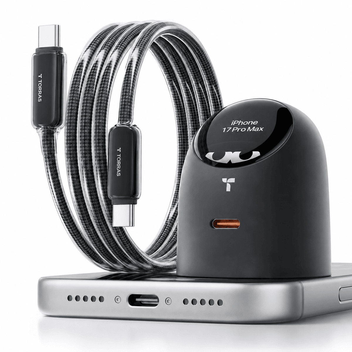 🔋 TORRAS FlashEye-Dot Smart Display Charger — 45W